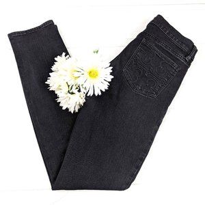 Tory Burch Super Skinny Stretchy Black Jeans